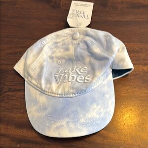 Time & tru Blue Tie-Dye Lake Vibes Cap new